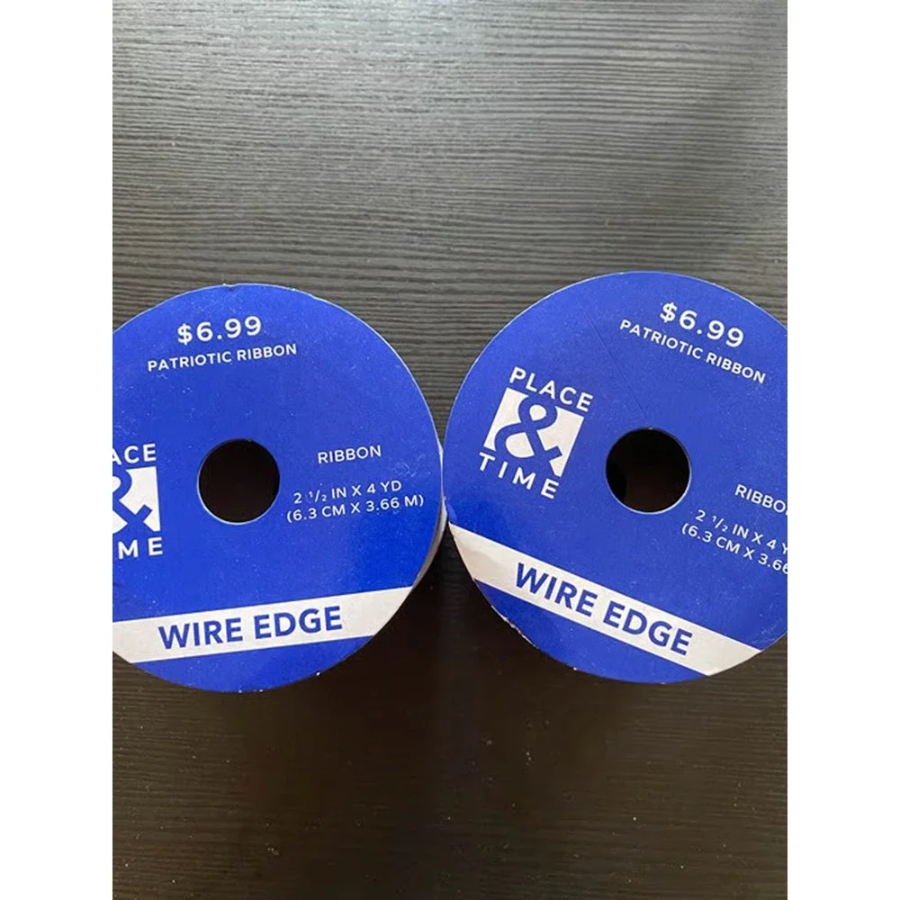 Two Spools Place & Time Patriotic Ribbon Fireworks for 4th of July Decor